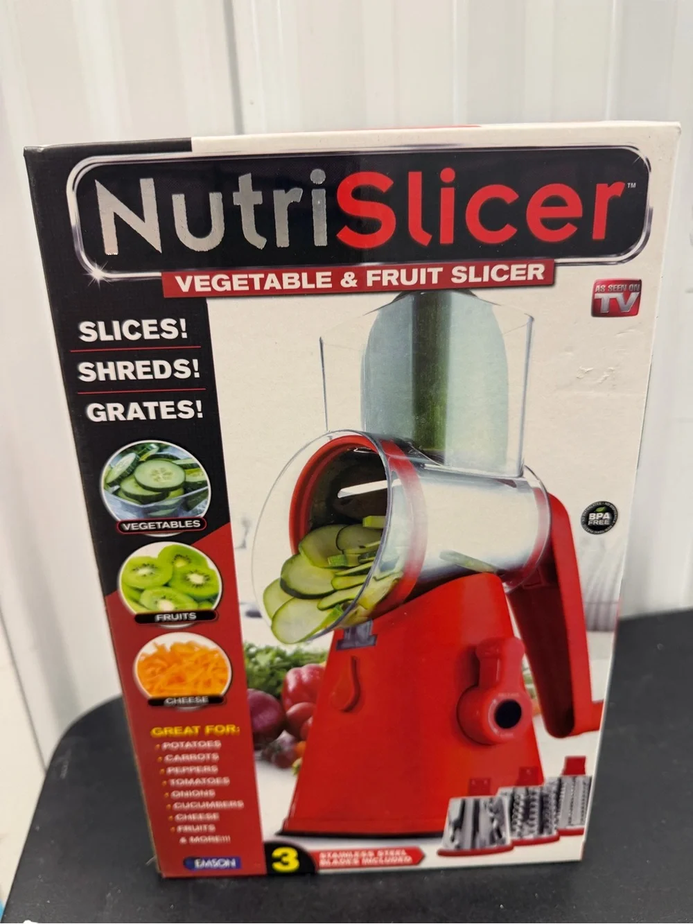 NutriSlicer Vegetable & Fruit Slicer Brand New In Box